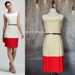 Kate Spade Brodie color block sheath dress, size 8
